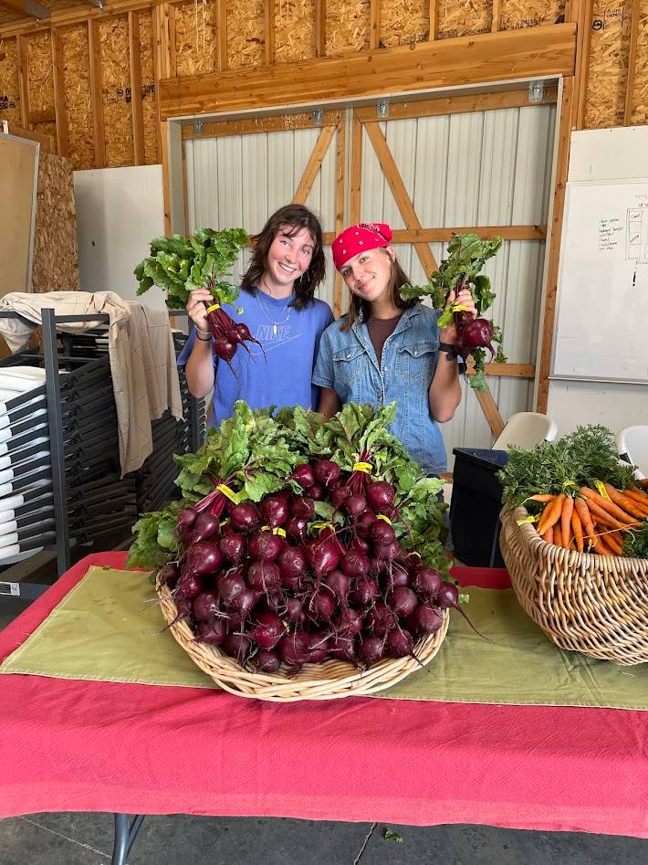 students with beets